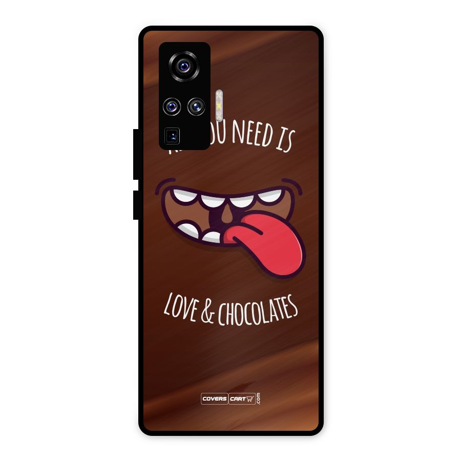Love and Chocolates Metal Back Case for Vivo X50 Pro