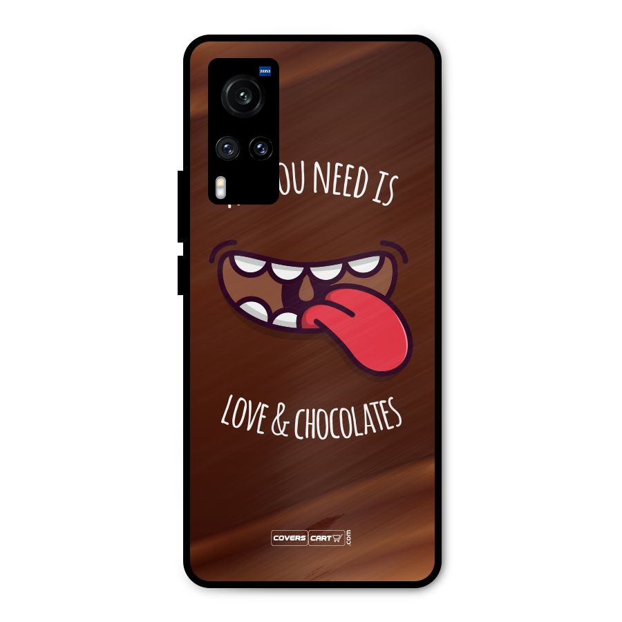 Love and Chocolates Metal Back Case for Vivo X60