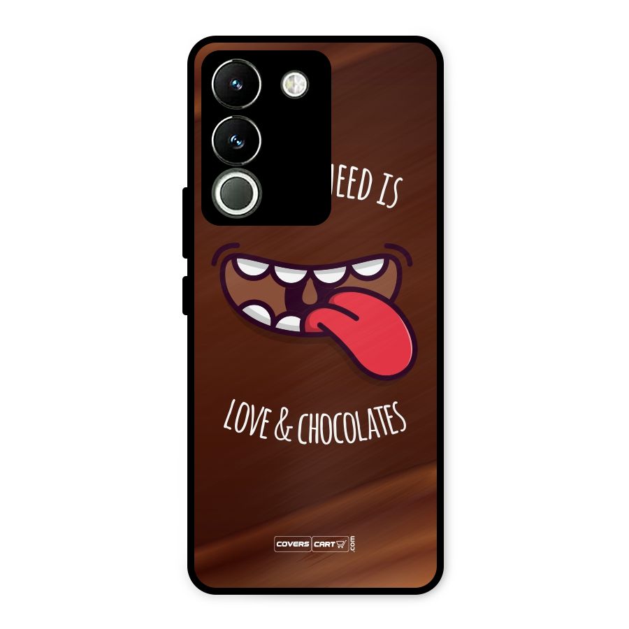Love and Chocolates Metal Back Case for Vivo Y200