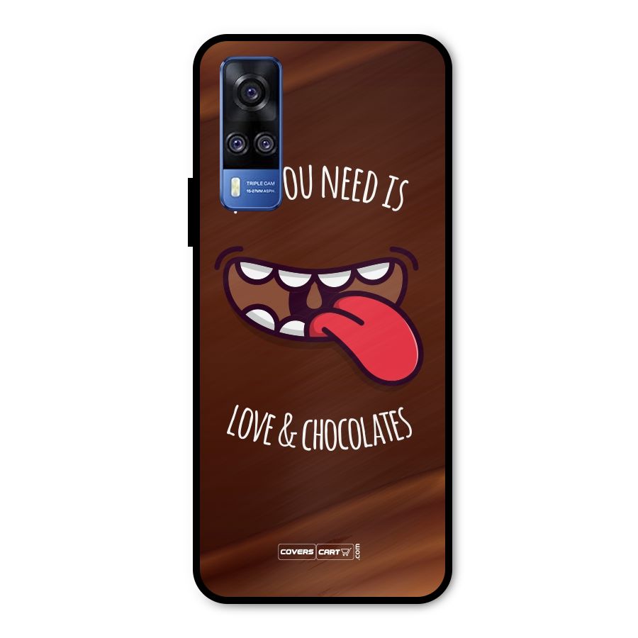 Love and Chocolates Metal Back Case for Vivo Y31