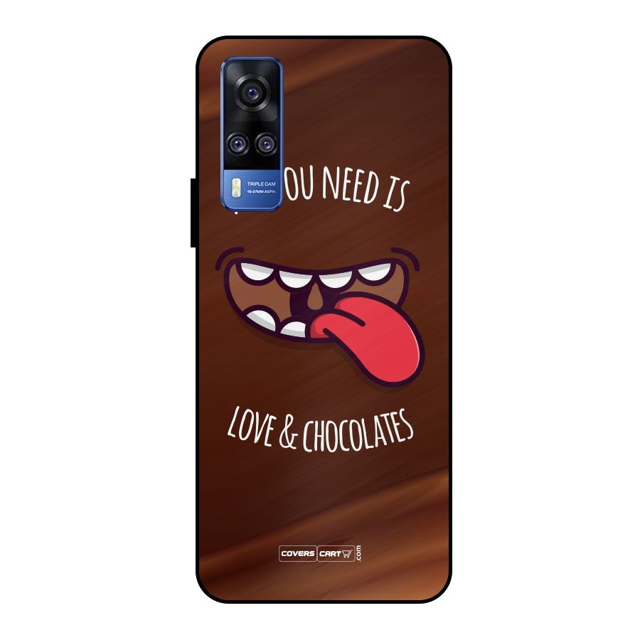 Love and Chocolates Metal Back Case for Vivo Y51