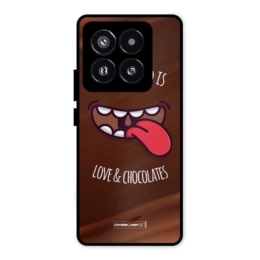 Love and Chocolates Metal Back Case for Xiaomi 14 Pro