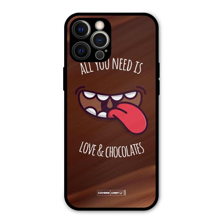 Love and Chocolates Metal Back Case for iPhone 12 Pro Max