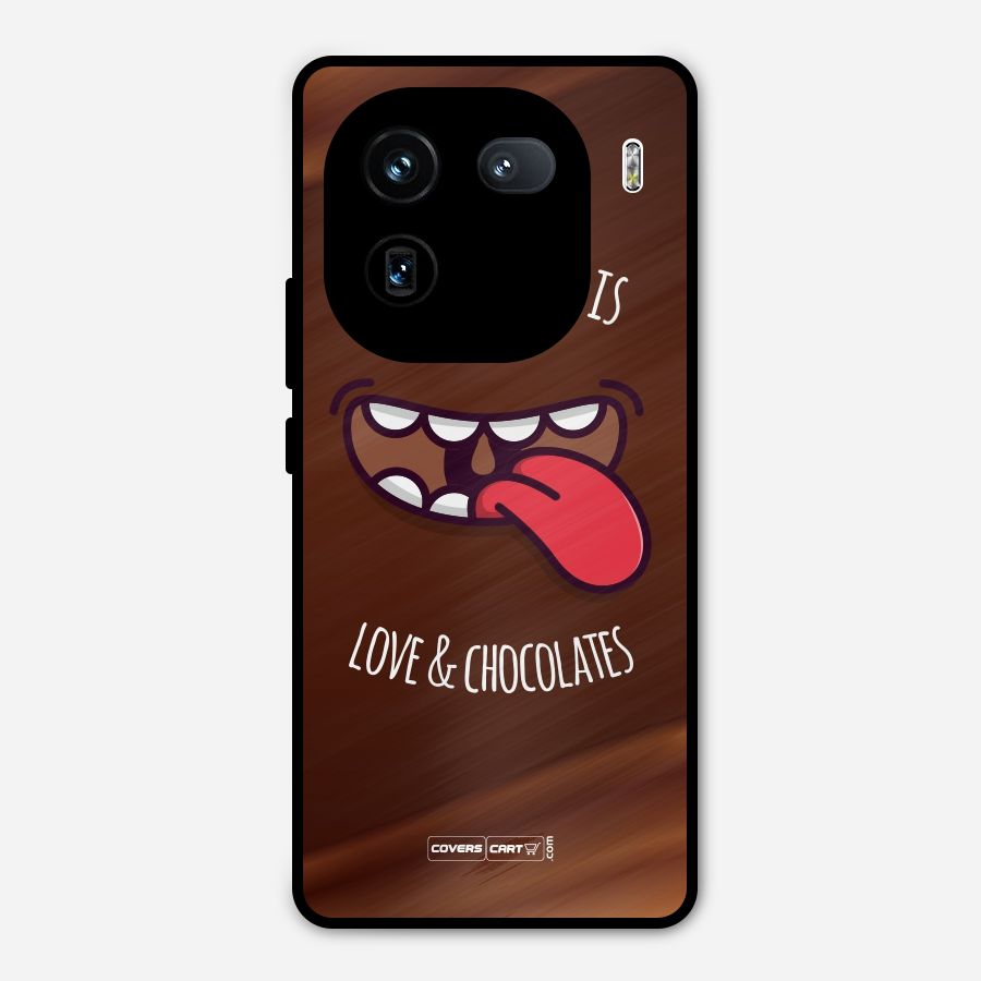 Love and Chocolates Metal Back Case for iQOO 12