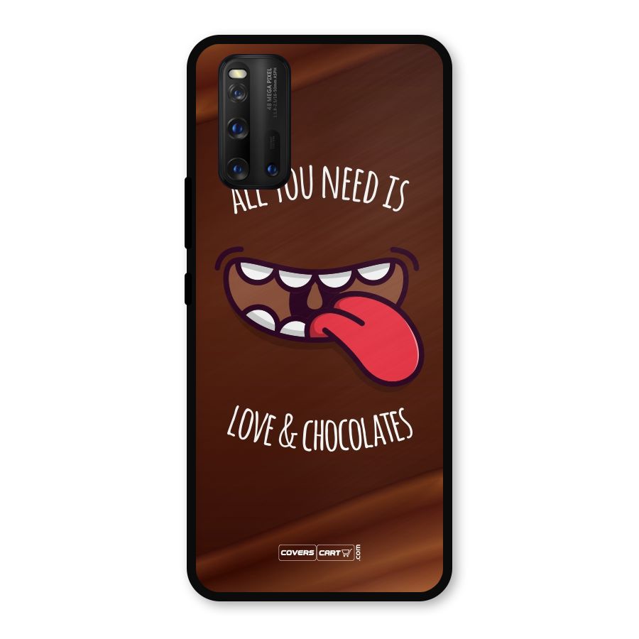 Love and Chocolates Metal Back Case for iQOO 3