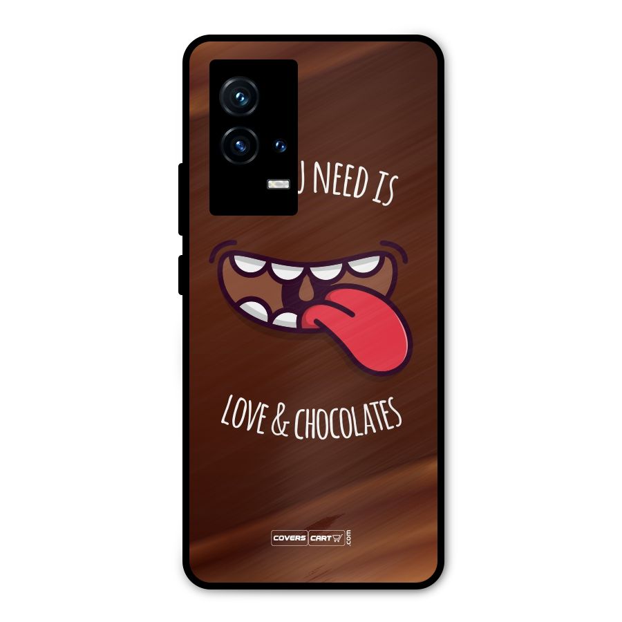 Love and Chocolates Metal Back Case for iQOO 9 5G