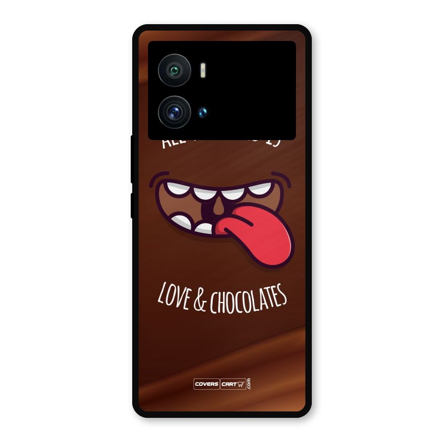 Love and Chocolates Metal Back Case for iQOO 9 Pro