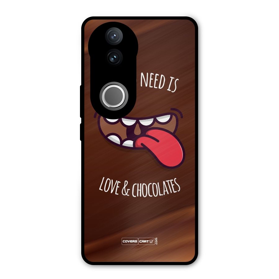 Love and Chocolates Metal Back Case for iQOO Z10R