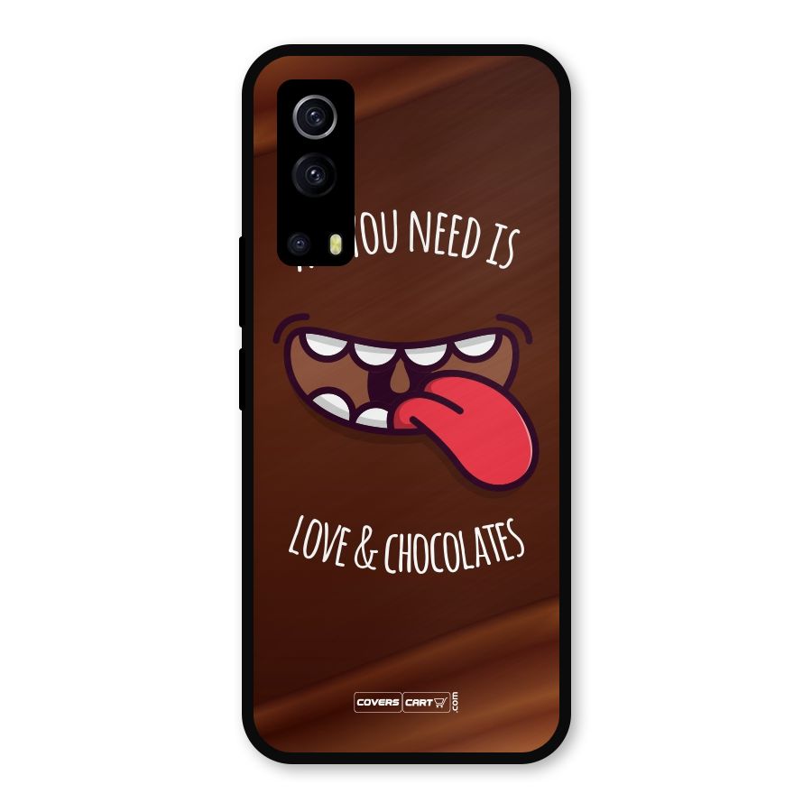 Love and Chocolates Metal Back Case for iQOO Z3