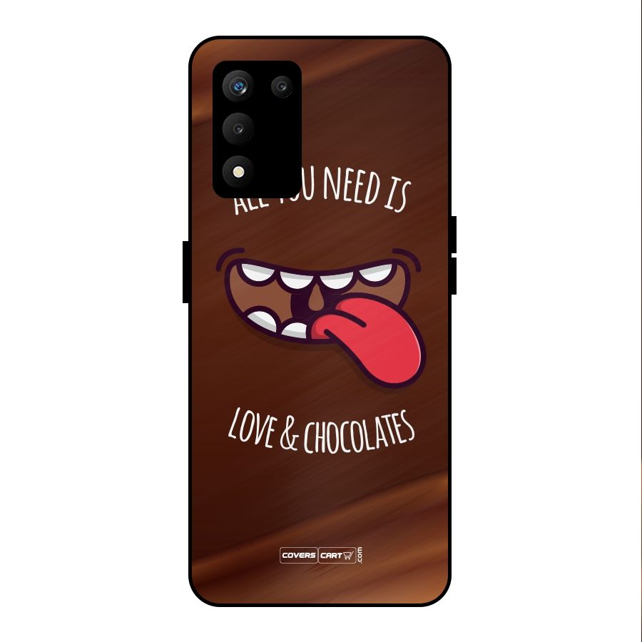 Love and Chocolates Metal Back Case for realme 9 5G SE
