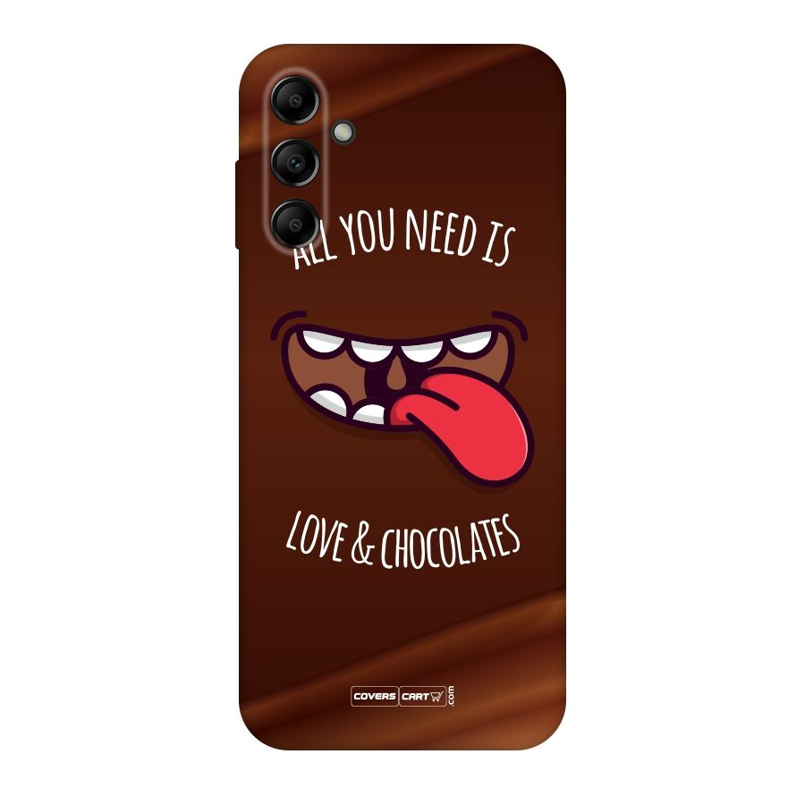 Love and Chocolates Original Polycarbonate Back Case for Galaxy A14 5G