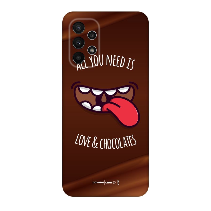 Love and Chocolates Original Polycarbonate Back Case for Galaxy A23