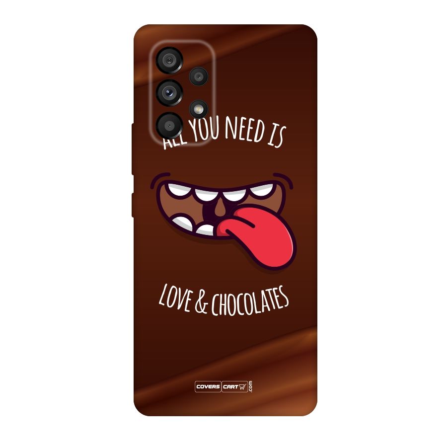 Love and Chocolates Original Polycarbonate Back Case for Galaxy A53 5G