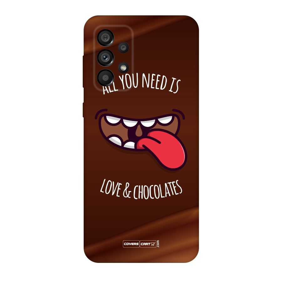 Love and Chocolates Original Polycarbonate Back Case for Galaxy A73 5G