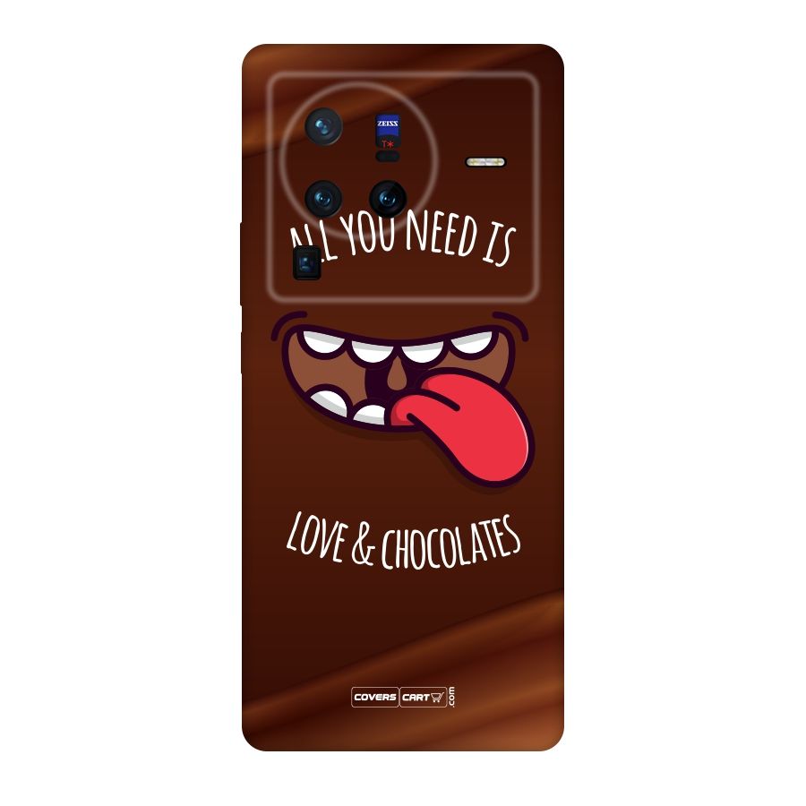 Love and Chocolates Original Polycarbonate Back Case for Vivo X80