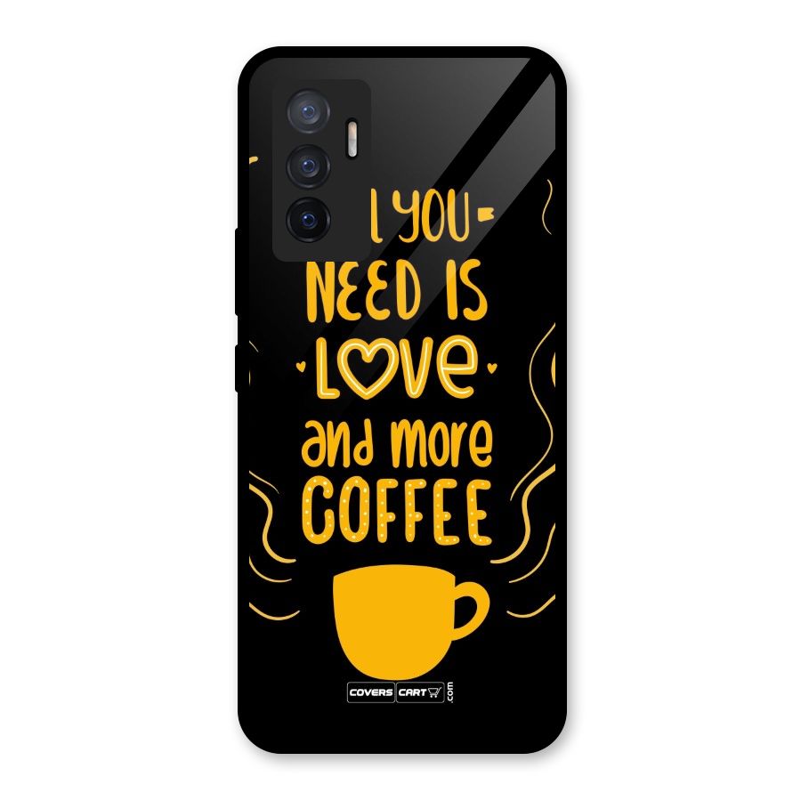 Love and More Coffee Glass Back Case for Vivo V23e