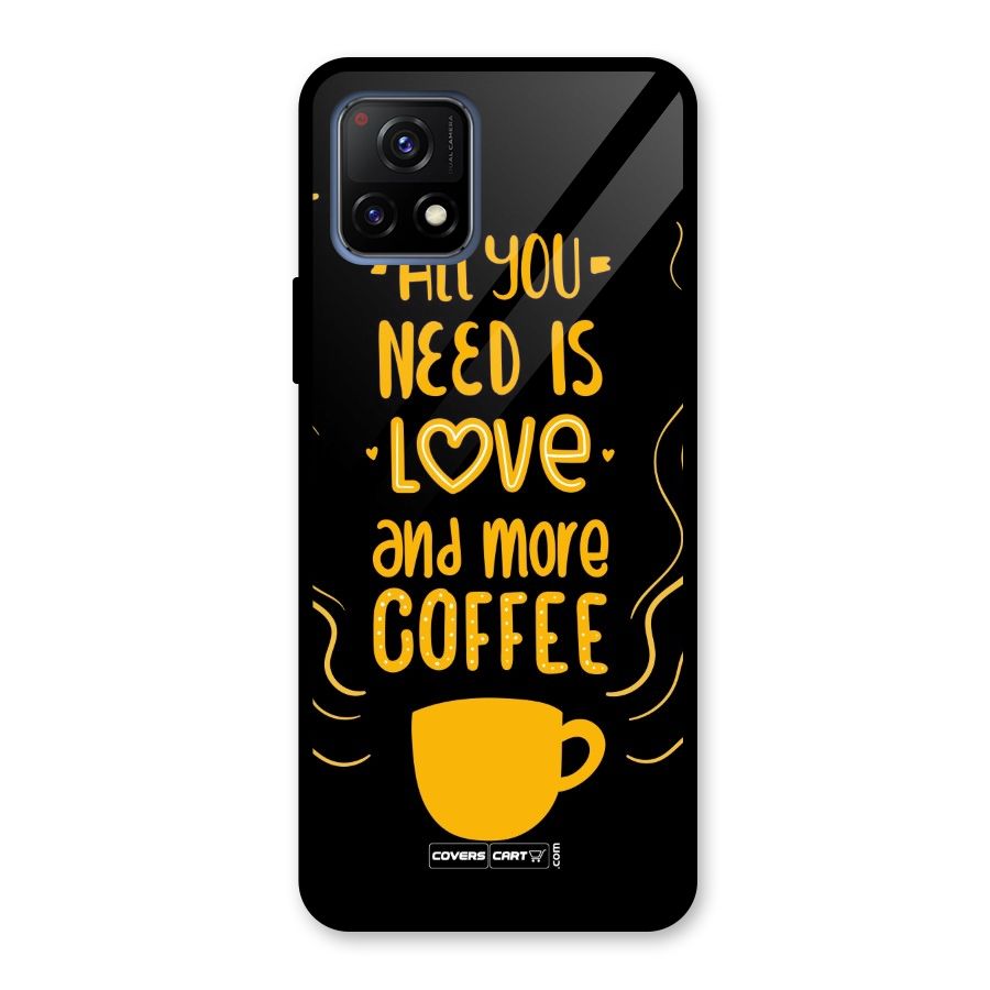 Love and More Coffee Glass Back Case for Vivo Y72 5G