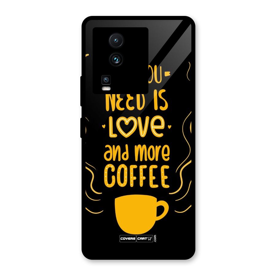 Love and More Coffee Glass Back Case for Vivo iQOO Neo 7