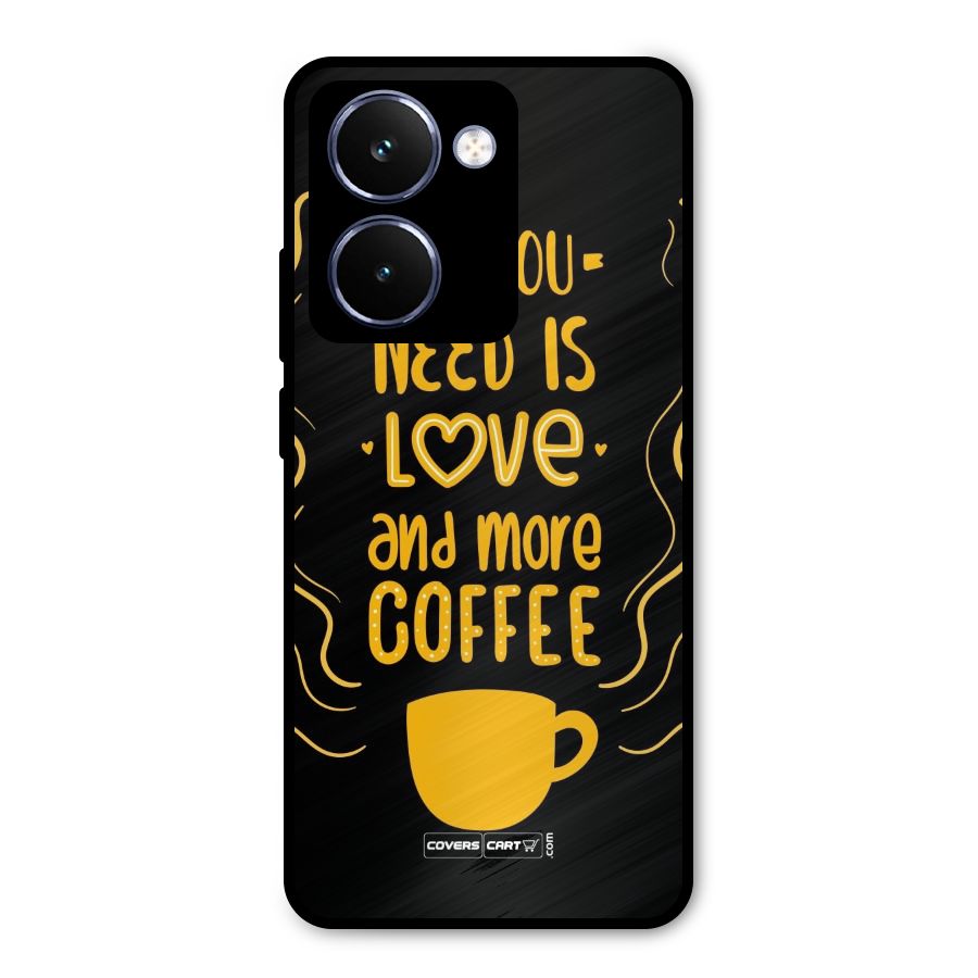 Love and More Coffee Metal Back Case for Realme P3 Ultra