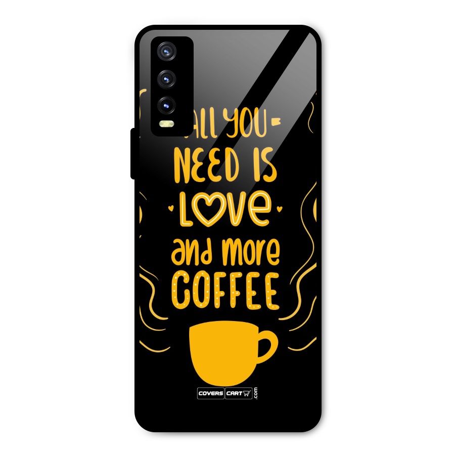 Love and More Coffee Metal Back Case for Vivo Y20