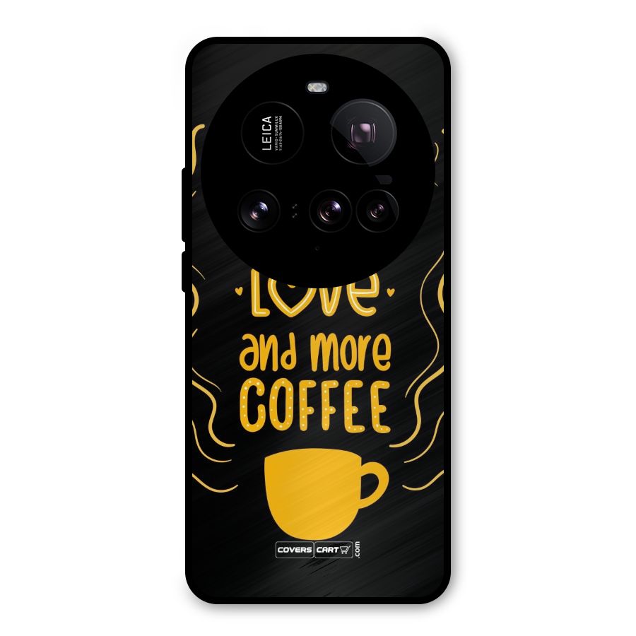 Love and More Coffee Metal Back Case for Xiaomi 15 Ultra