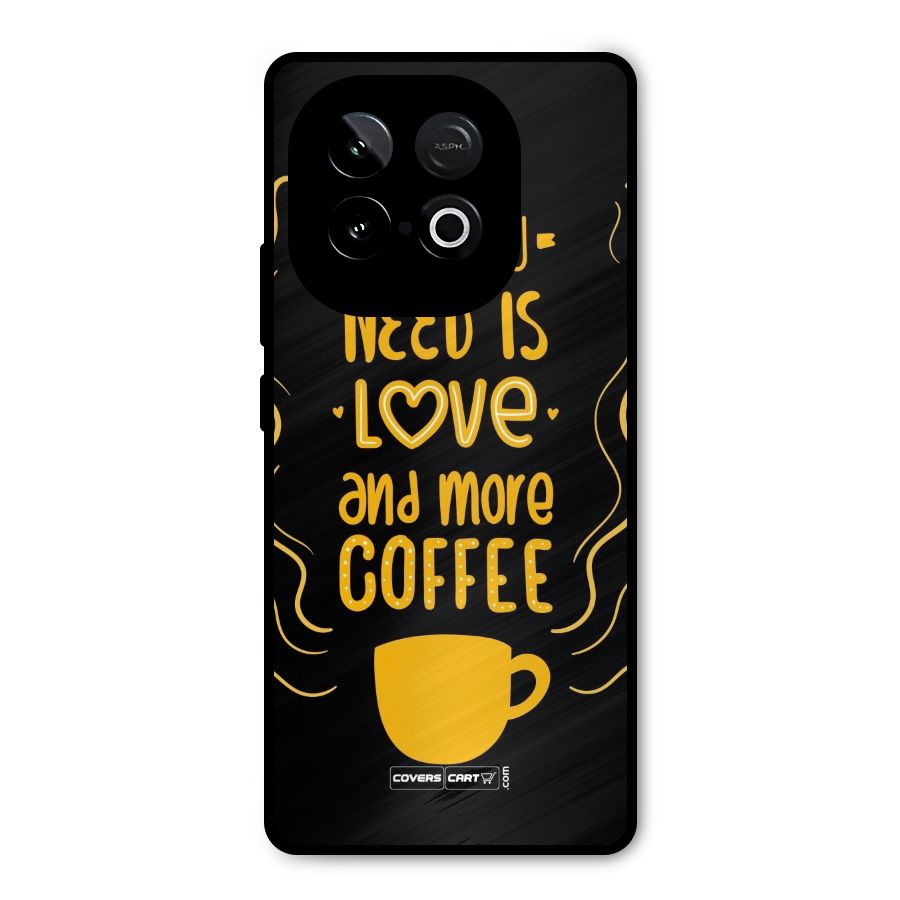 Love and More Coffee Metal Back Case for iQOO Neo 10