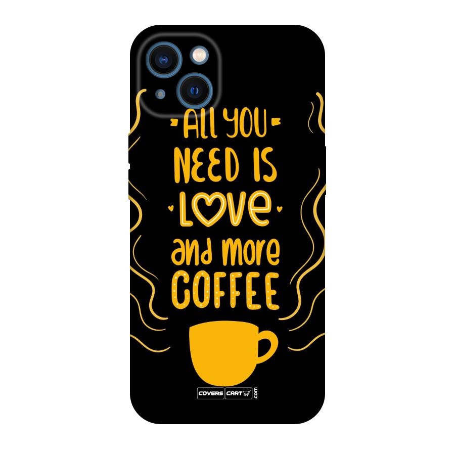 Love and More Coffee Original Polycarbonate Back Case for iPhone 13