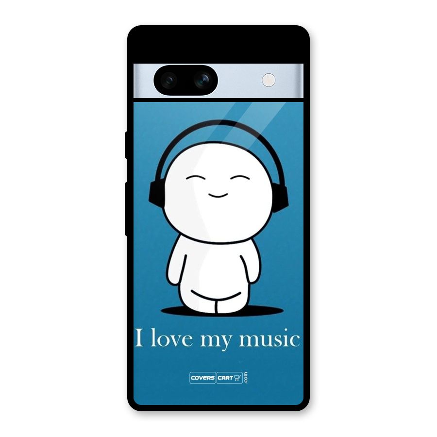 Love for Music Glass Back Case for Google Pixel 7a