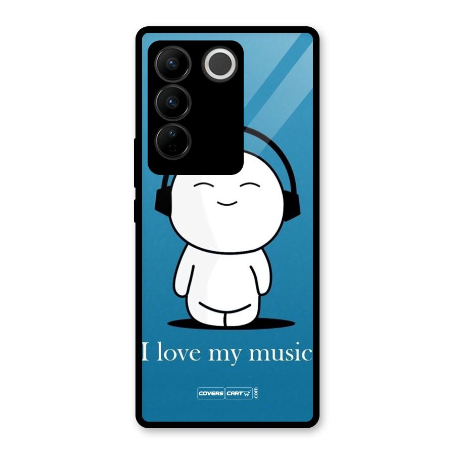 Love for Music Glass Back Case for Vivo V27