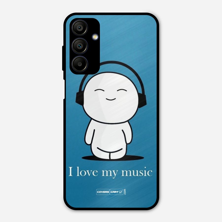 Love for Music Metal Back Case for Galaxy A15 5G