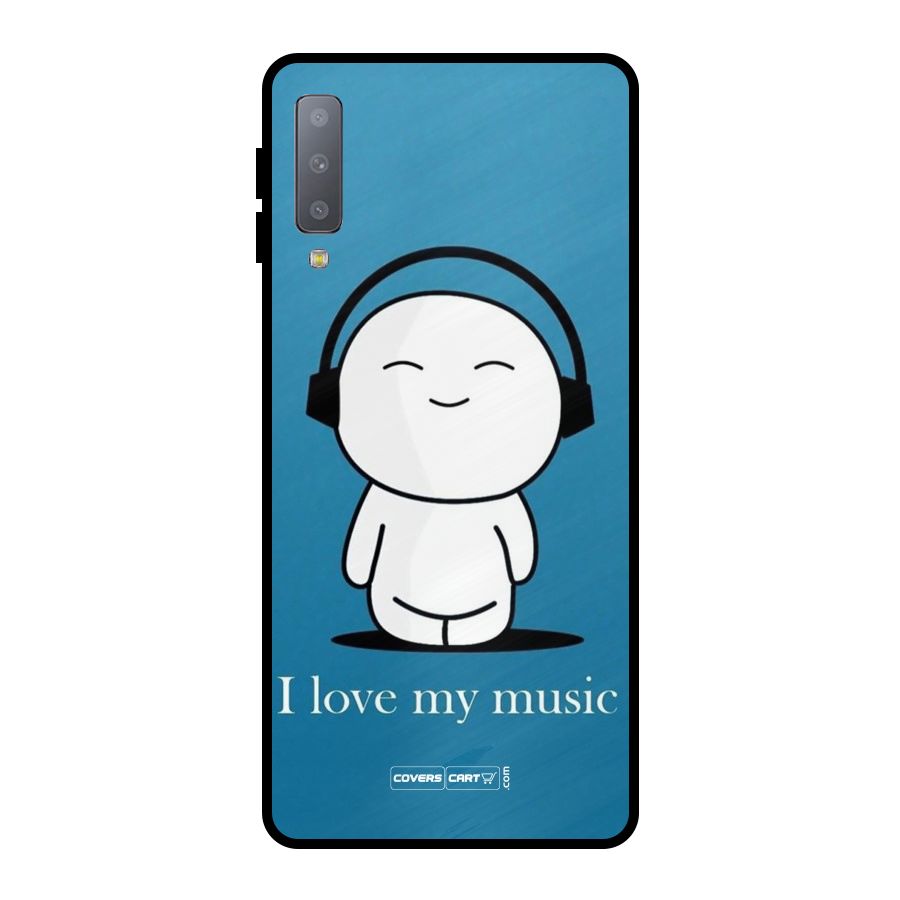Love for Music Metal Back Case for Galaxy A7 (2018)