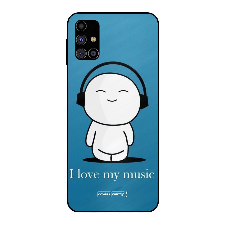 Love for Music Metal Back Case for Galaxy M31s