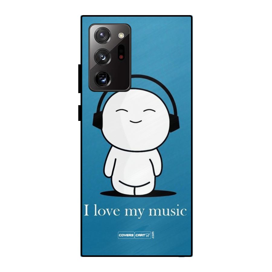 Love for Music Metal Back Case for Galaxy Note 20 Ultra