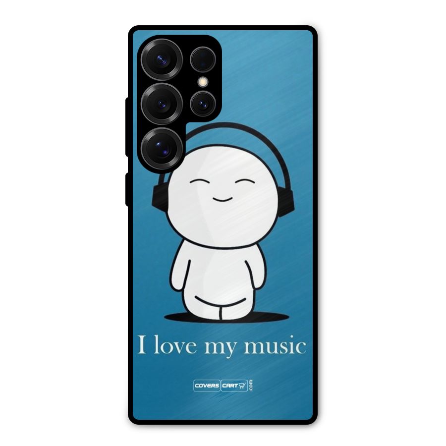Love for Music Metal Back Case for Galaxy S25 Ultra