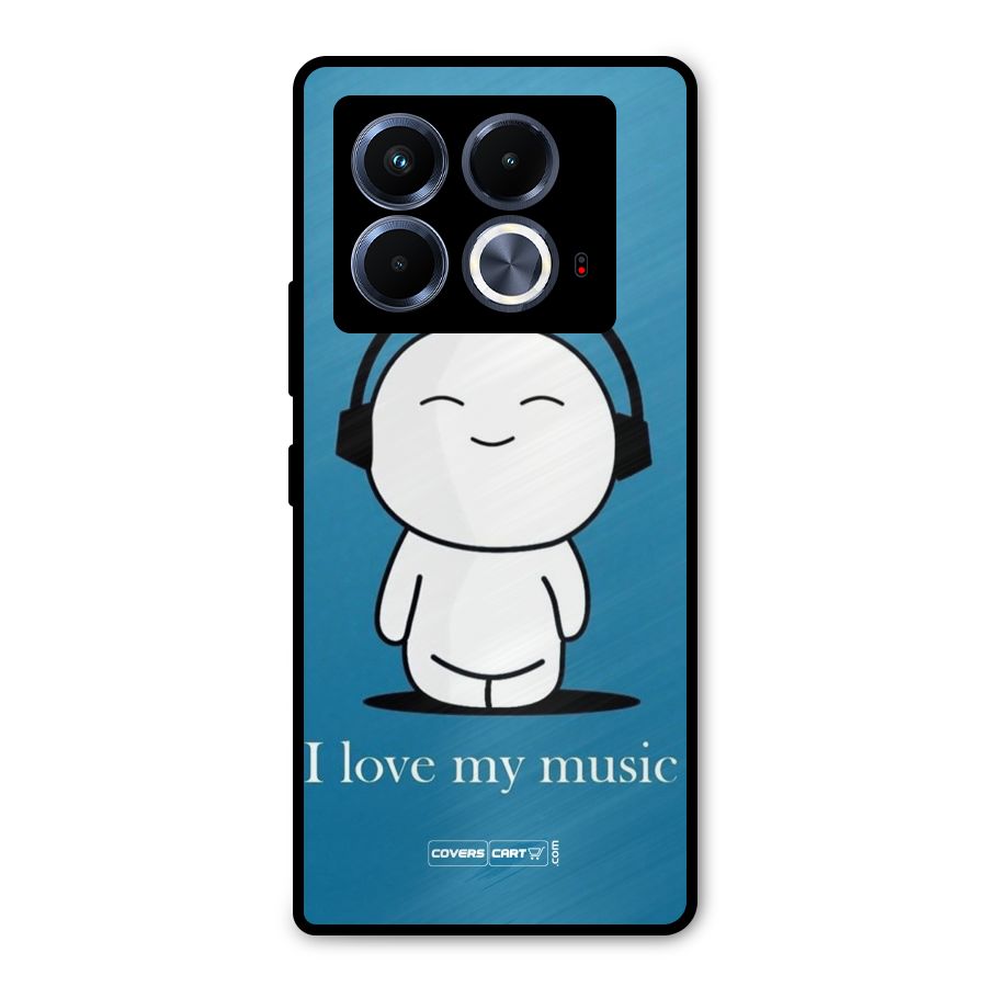 Love for Music Metal Back Case for Infinix Note 40 5G