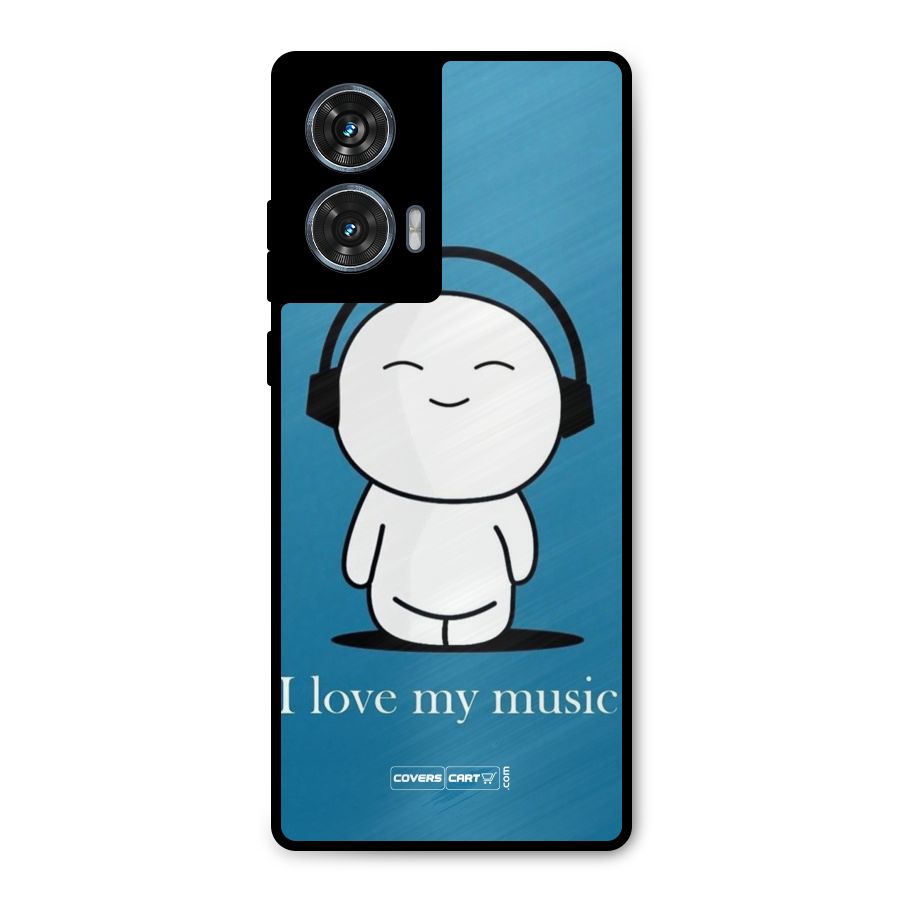 Love for Music Metal Back Case for Motorola Edge 50 Fusion