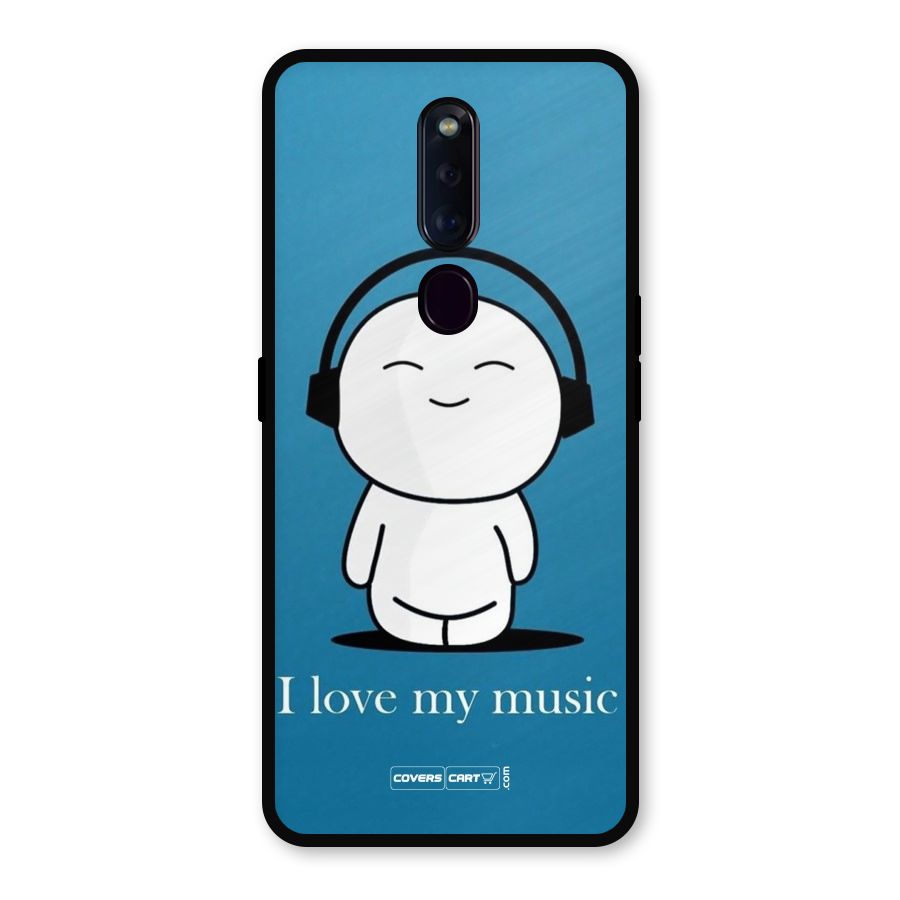Love for Music Metal Back Case for Oppo F11 Pro