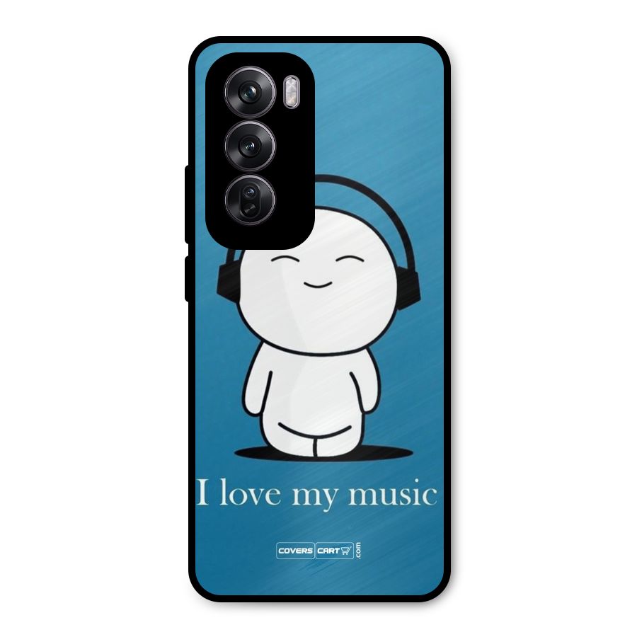 Love for Music Metal Back Case for Oppo Reno12 Pro