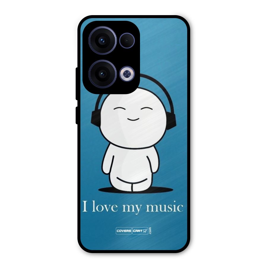 Love for Music Metal Back Case for Oppo Reno13
