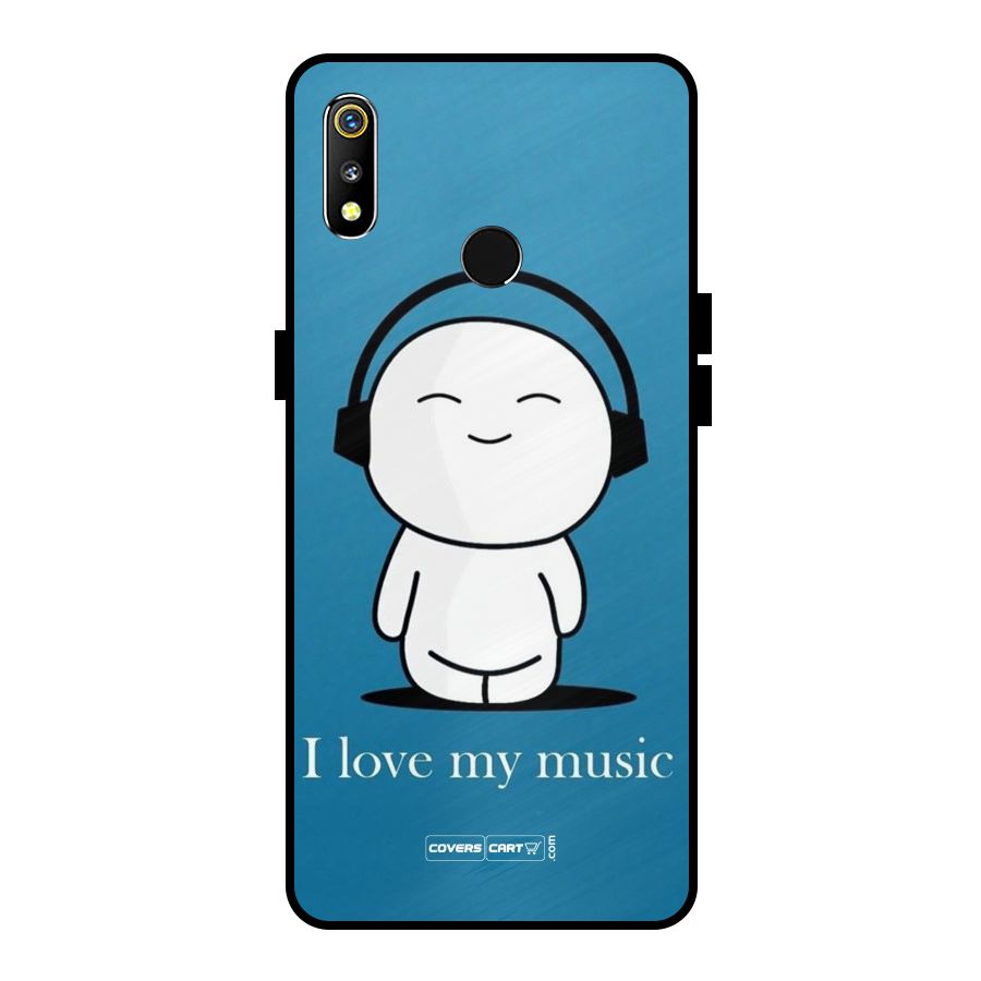 Love for Music Metal Back Case for Realme 3i