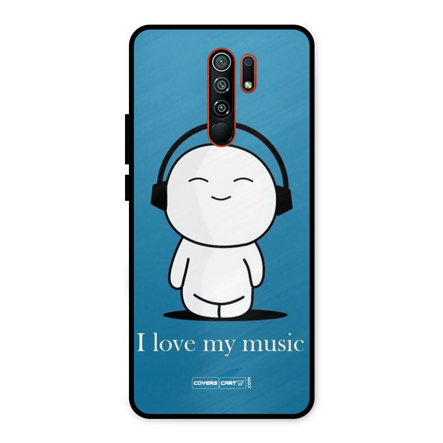 Love for Music Metal Back Case for Redmi 9 Prime