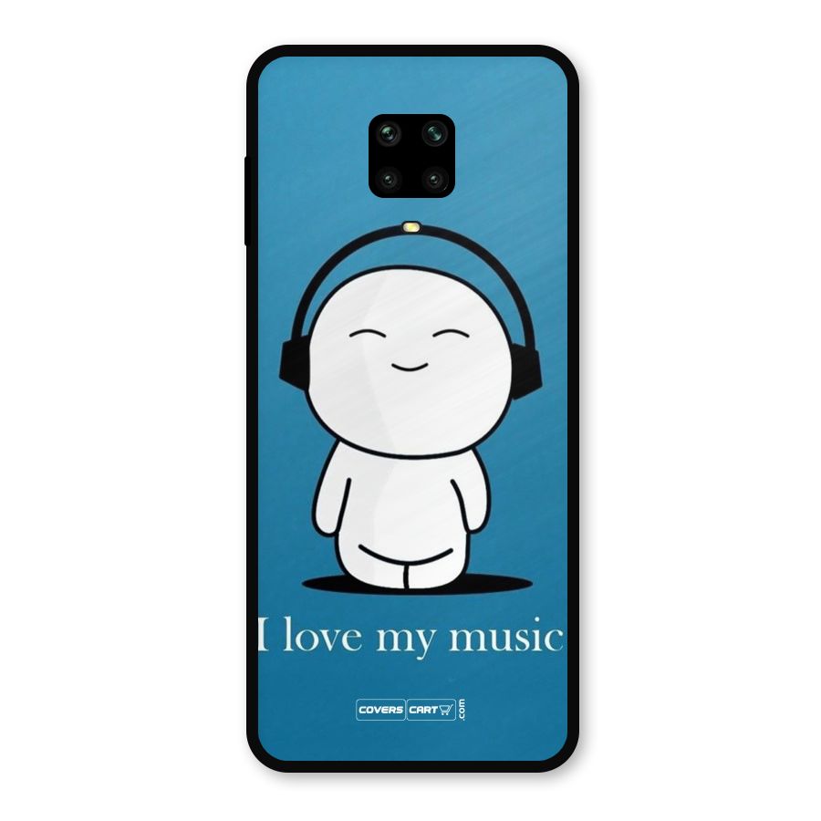 Love for Music Metal Back Case for Redmi Note 10 Lite