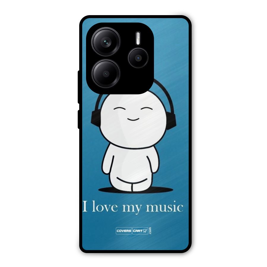 Love for Music Metal Back Case for Redmi Note 14 5G