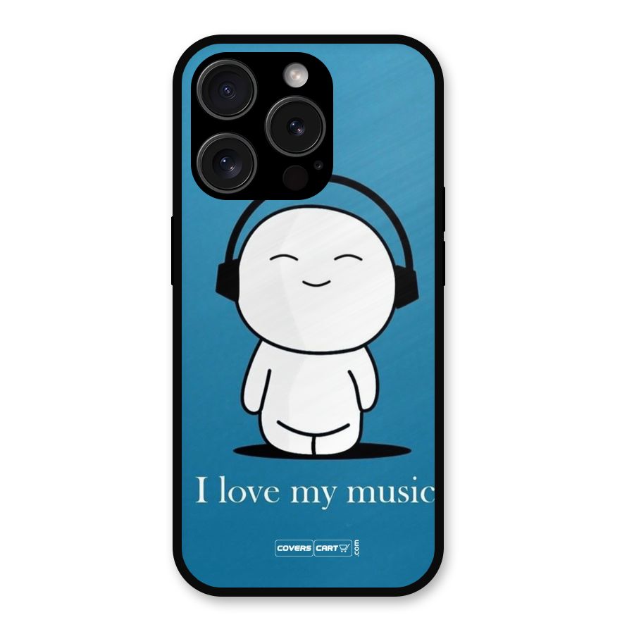 Love for Music Metal Back Case for iPhone 15 Pro