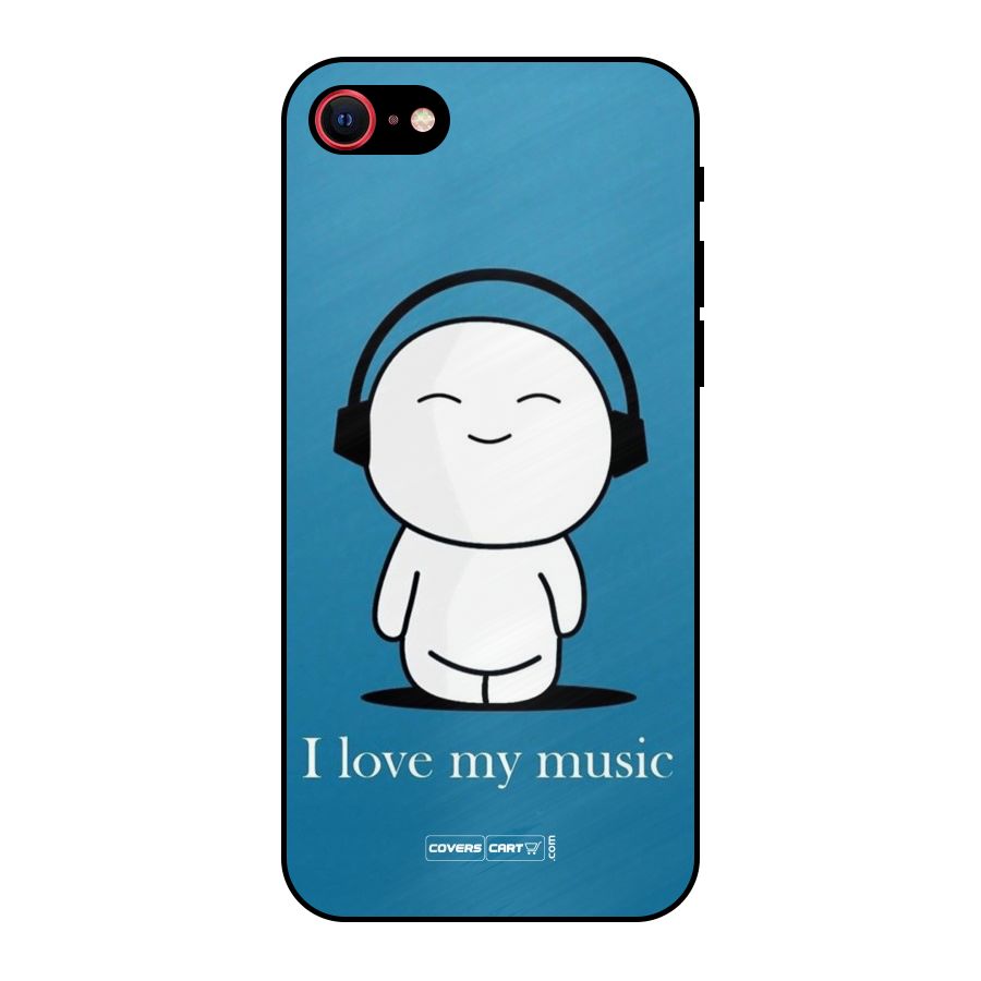 Love for Music Metal Back Case for iPhone 8