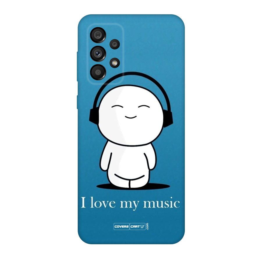 Love for Music Original Polycarbonate Back Case for Galaxy A73 5G