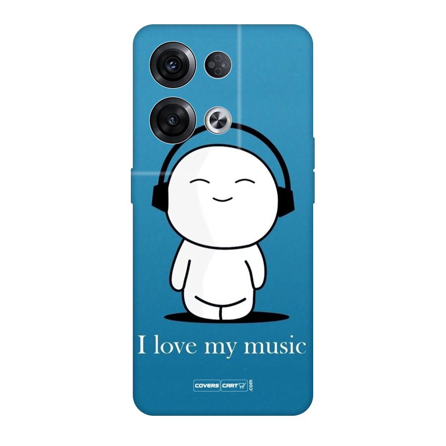 Love for Music Original Polycarbonate Back Case for Oppo Reno8 Pro 5G