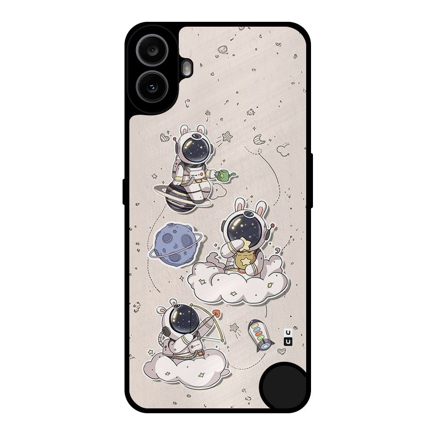 Lovely Astronaut Playing Metal Back Case for Nothing CMF Phone 1