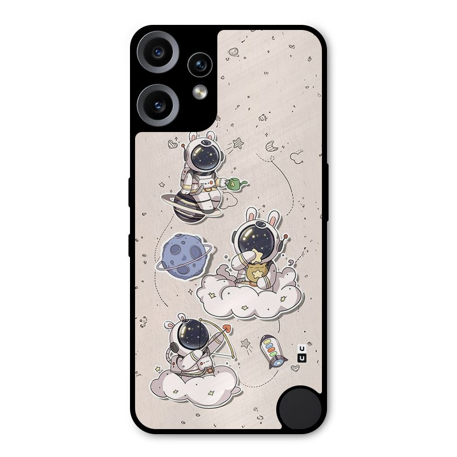 Lovely Astronaut Playing Metal Back Case for Nothing CMF Phone 2 Pro