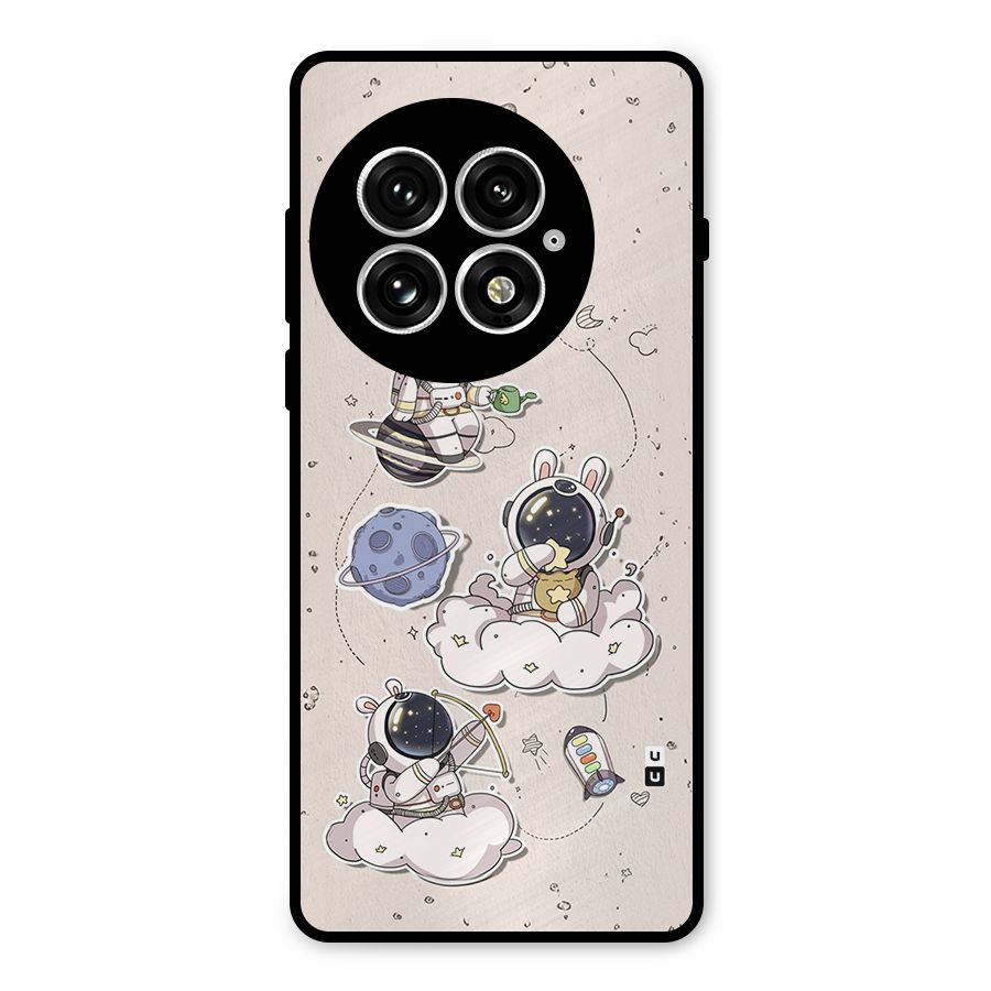 Lovely Astronaut Playing Metal Back Case for OnePlus 13